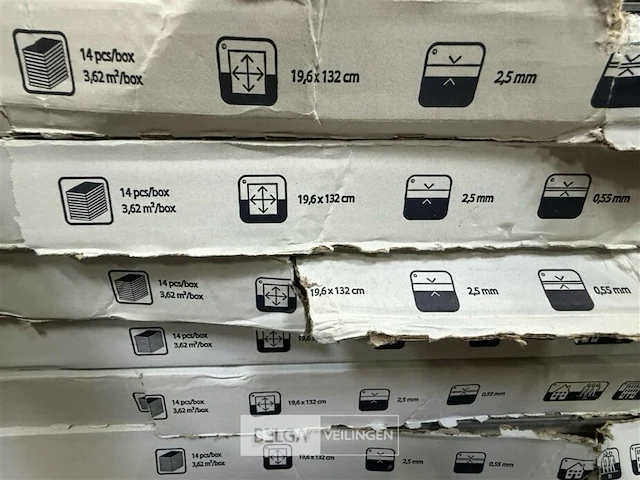 ± 7 pakken plak-pvc vloer - afbeelding 4 van  4