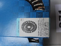 7 rvs schuur/borstelschijven pferd - afbeelding 2 van  2