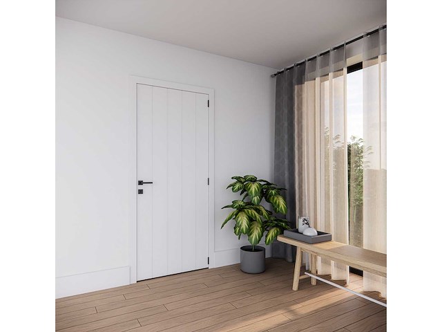 7 schilderdeuren – ‘landelijk’ gefreesde designlijnen – volledige deursets - afbeelding 5 van  5