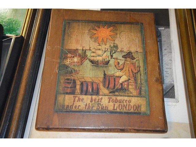 7 schilderijen in kader; 5 vintage wandversieringen op hout - afbeelding 8 van  16