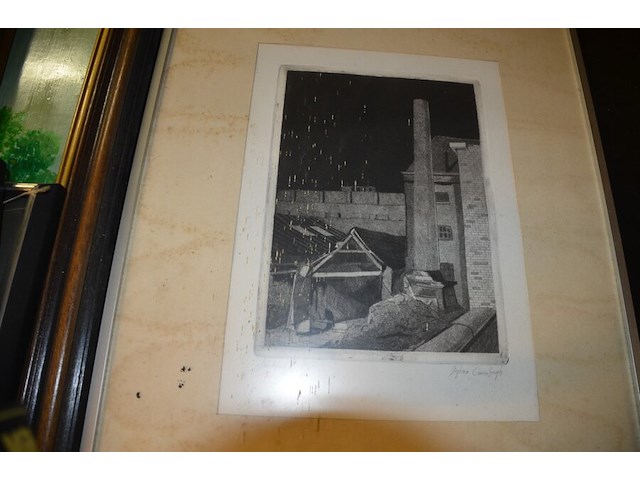 7 schilderijen in kader; 5 vintage wandversieringen op hout - afbeelding 14 van  16