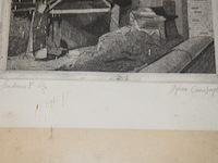 7 schilderijen in kader; 5 vintage wandversieringen op hout - afbeelding 15 van  16