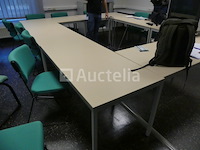 7 vergadertafels + 10 stoelen