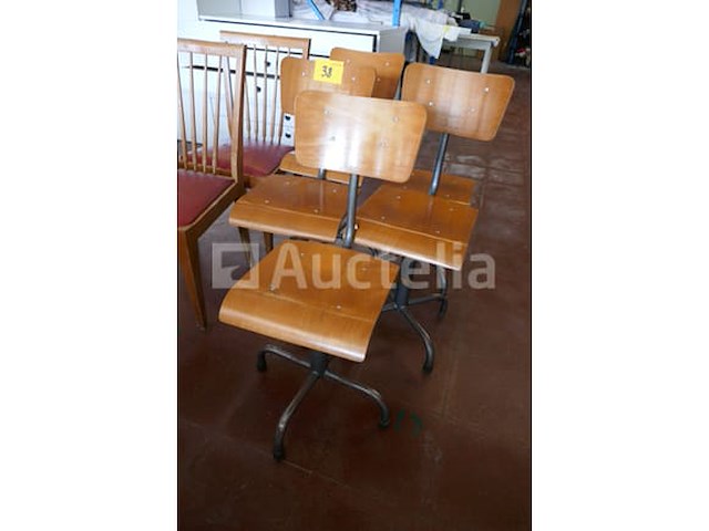 7 vintage stoelen - afbeelding 2 van  3
