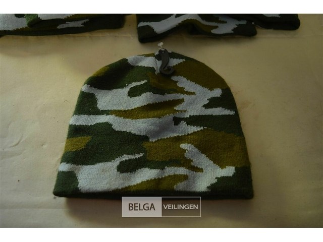 7 wintermutsen kids leger kleuren - afbeelding 2 van  3