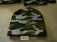 7 wintermutsen kids leger kleuren - afbeelding 2 van  3