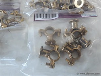 7 x beugel messing 5 stuks voor buis 12mm - afbeelding 2 van  2