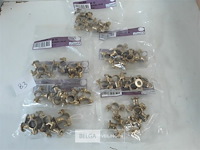 7 x beugel messing 5 stuks voor buis 12mm - afbeelding 2 van  3