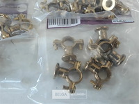 7 x beugel messing 5 stuks voor buis 12mm - afbeelding 3 van  3