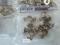 7 x beugel messing 5 stuks voor buis 12mm - afbeelding 3 van  3