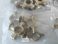 7 x beugel messing 5 stuks voor buis 15mm - afbeelding 3 van  3