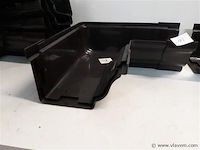 7 x binnenhoek 160mm bruin pvc regenafvoer - afbeelding 2 van  2