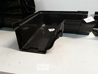 7 x binnenhoek 160mm bruin pvc regenafvoer - afbeelding 3 van  3