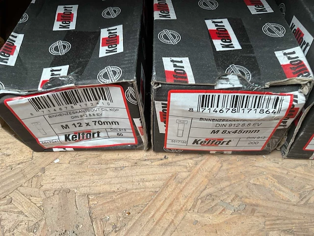 7 x dozen binnen zeskantbouten n slotbouten - afbeelding 4 van  11