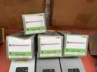 7 x dozen houtdraadbouten; zwarte schroeven - afbeelding 4 van  6