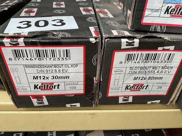 7 x dozen slotbouten; binnen zeskantbouten; veerringen - afbeelding 3 van  5
