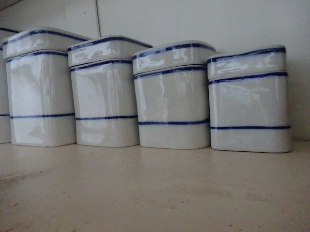 7 x gesigneerde keuken opbergpotten - afbeelding 2 van  2