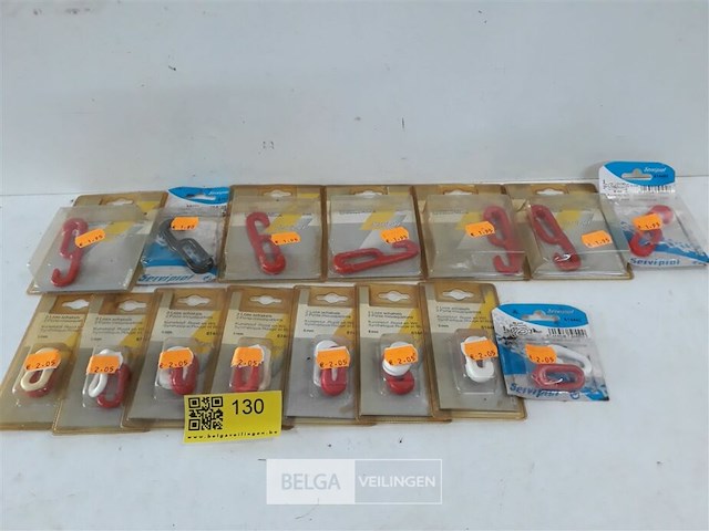 7 x haak pvc + 8 x noodschakel pvc - afbeelding 1 van  3