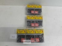 7 x houtschroeven inox blister verzonken kop red-tip mix