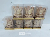 7 x kaars kerstman 14 cm - afbeelding 2 van  3