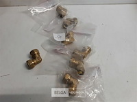 7 x knelkoppeling bocht koper 15 mm ½ f - afbeelding 1 van  3