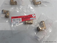 7 x knelkoppeling bocht koper 2 x 10 mm - afbeelding 2 van  2