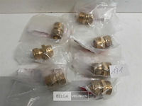 7 x knelkoppeling recht koper 15 mm ¾ m - afbeelding 1 van  3