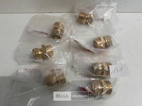 7 x knelkoppeling recht koper 15 mm ¾ m - afbeelding 2 van  3