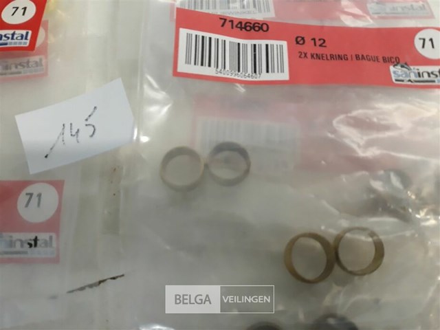 7 x knelring koper 12 mm 2 stuks - afbeelding 3 van  3
