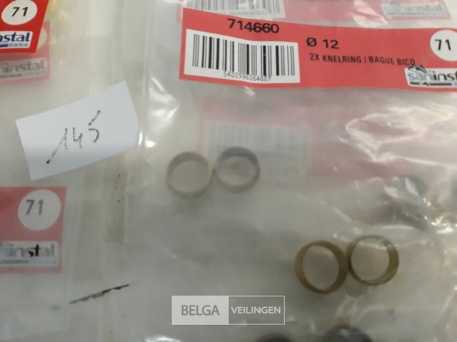7 x knelring koper 12 mm 2 stuks - afbeelding 3 van  3