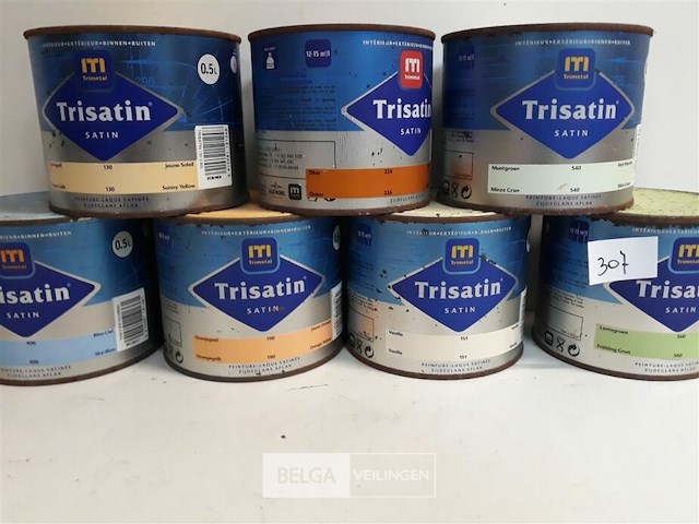 7 x lakverf trimetal satin 0,5 l - afbeelding 3 van  3