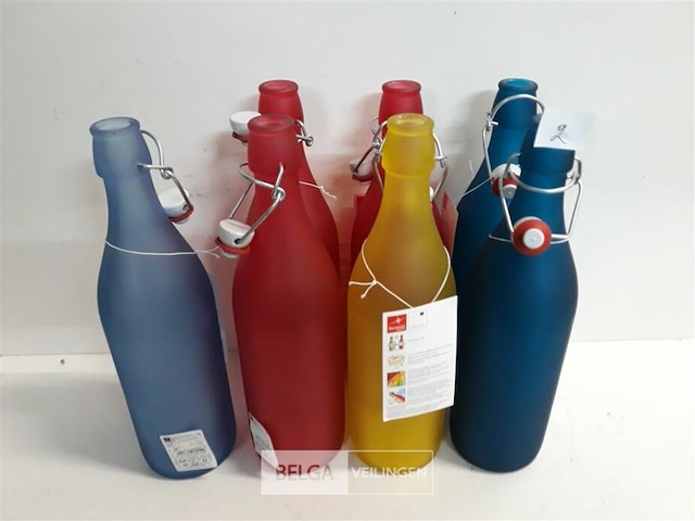 7 x melkfles 1 l met klipsluiting - afbeelding 1 van  3