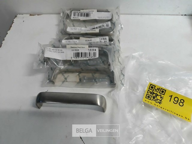 7 x meubelgreep inox 96 mm - afbeelding 1 van  3