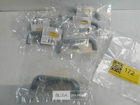 7 x meubelgreep pvc grijs 96 mm - afbeelding 2 van  3