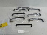 7 x meubelgreep pvc zwart 128 mm - afbeelding 2 van  3