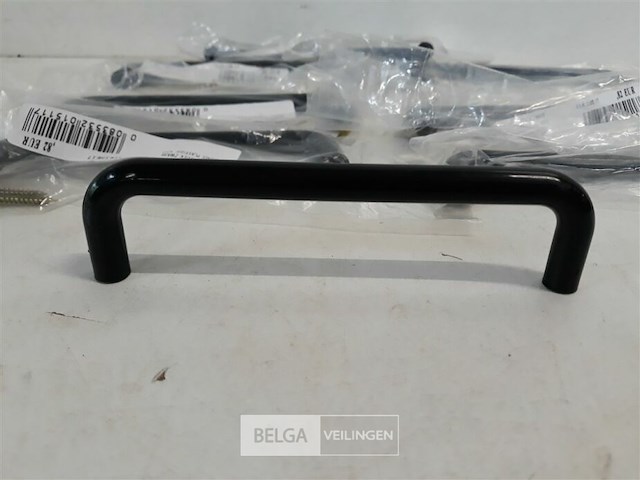 7 x meubelgreep pvc zwart 128 mm - afbeelding 3 van  3