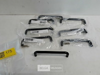 7 x meubelgreep pvc zwart 128 mm - afbeelding 1 van  3