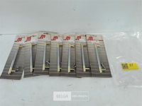 7 x meubelgreep vermessingdchroom 128 mm - afbeelding 1 van  3