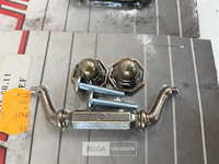 7 x meubelgreep zamak verbronsd 80 mm - afbeelding 3 van  3