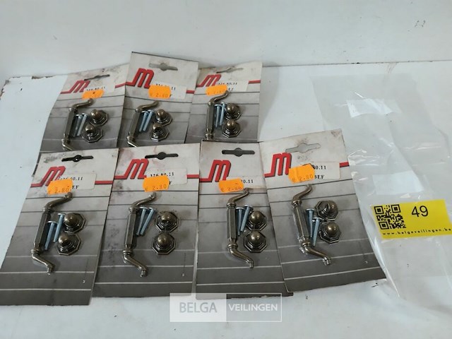 7 x meubelgreep zamak verbronsd 80 mm - afbeelding 2 van  3