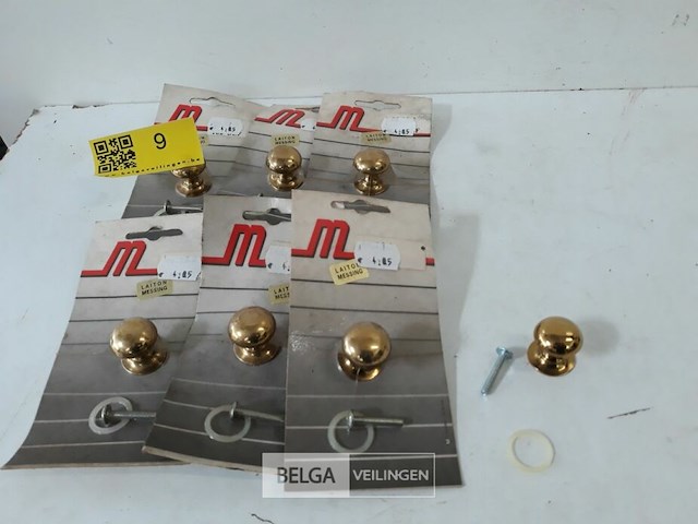 7 x meubeltop messing 25 mm - afbeelding 1 van  3