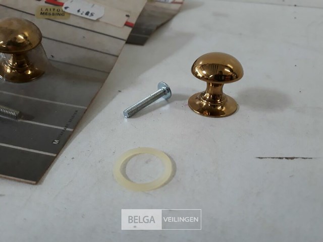 7 x meubeltop messing 25 mm - afbeelding 3 van  3
