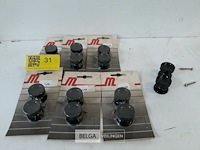 7 x meubeltop pvc zwart 30 mm 2 stuks - afbeelding 2 van  3