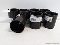 7 x mof 50 mm bruin pvc regenafvoer - afbeelding 2 van  2