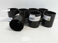 7 x mof 50 mm bruin pvc regenafvoer - afbeelding 3 van  3