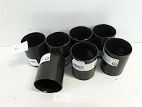 7 x mof 50 mm bruin pvc regenafvoer - afbeelding 1 van  3