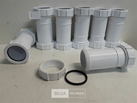 7 x mof 50 mm pvc dichting wit - afbeelding 3 van  3