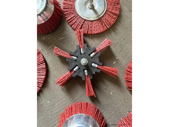 7 x nylon borstel voor boormachine - afbeelding 2 van  4