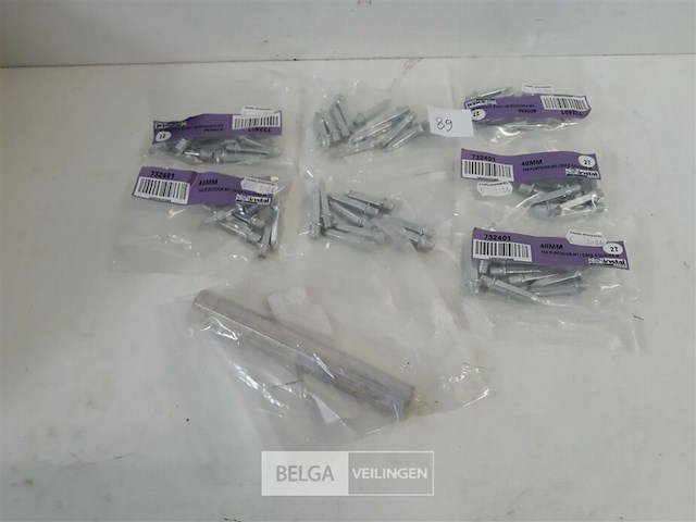 7 x puntdook 40mm 10 stuks + drijverdook - afbeelding 1 van  3
