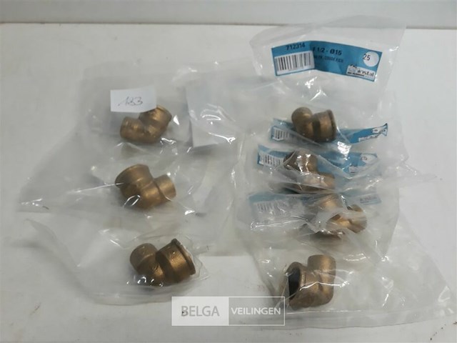 7 x puntstuk soldeer bocht 15 mm ½ f - afbeelding 1 van  3